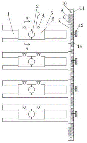 一种计算机机箱插孔用紧固装置的制作方法