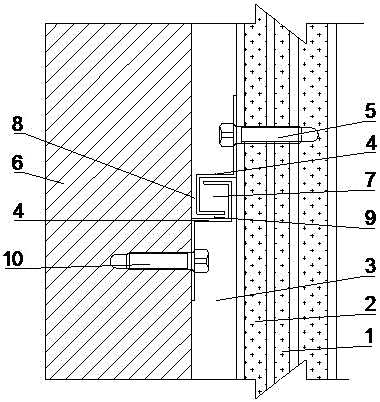 一种套装门框P型调节件卡拉结构的制作方法