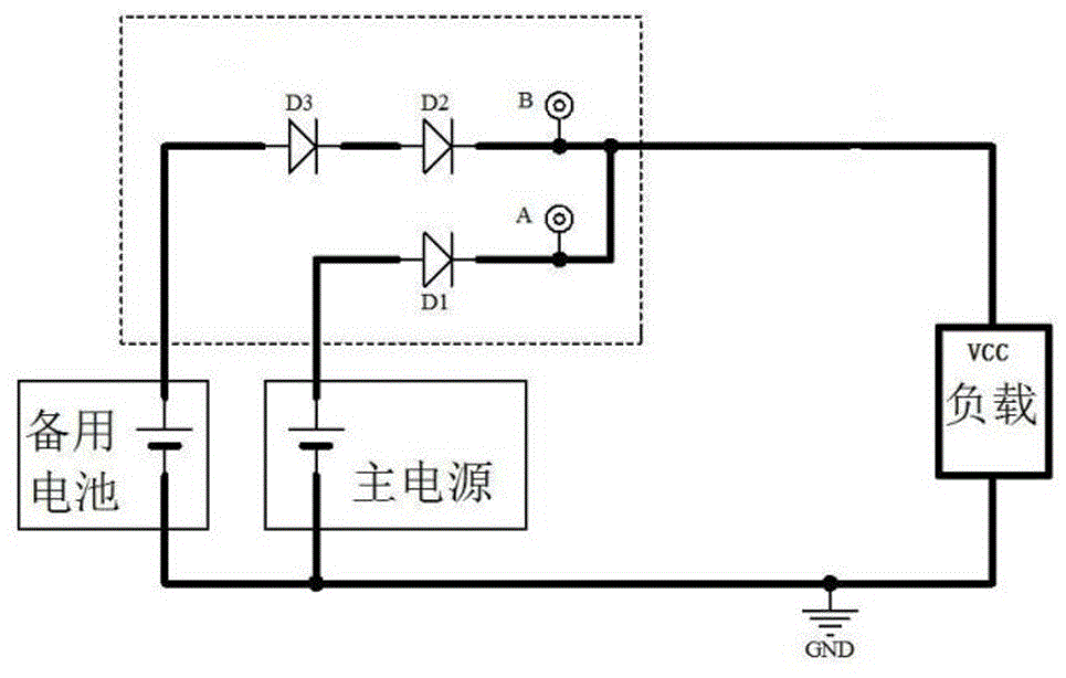 一种备用电池自动切换电路的制作方法