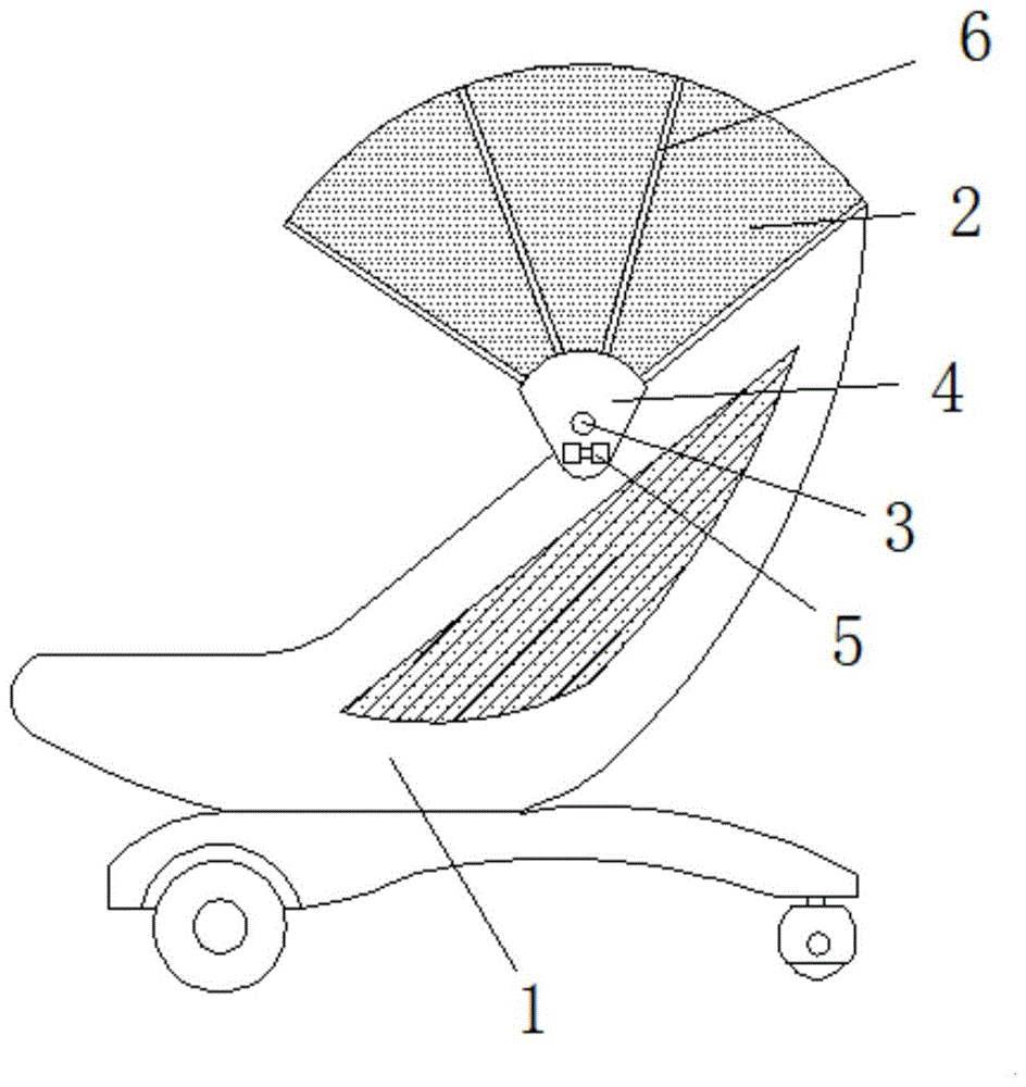 一种物联网智能婴儿车的折叠结构的制作方法