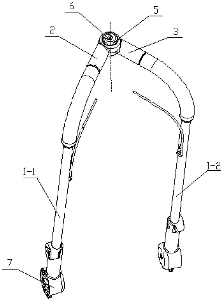 一种婴儿伞车的推杆支架组件的制作方法