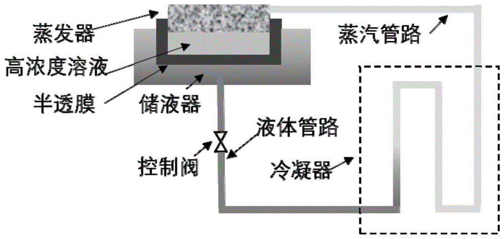 一种渗透压驱动的两相流体回路的制作方法