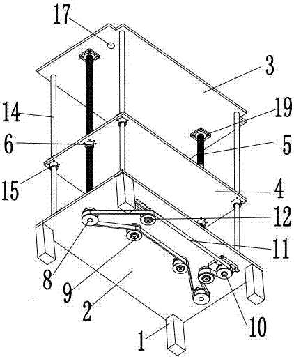 一种割胶机垂直升降装置的制作方法