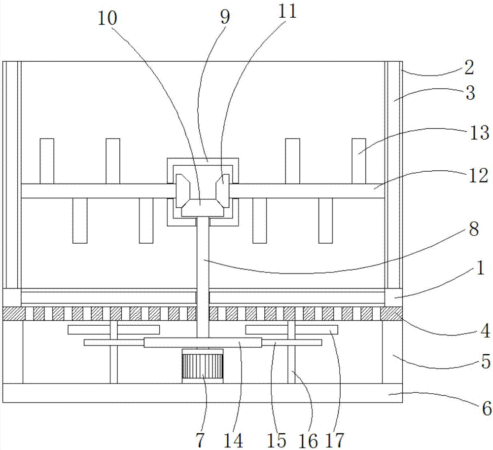 一种狗粮生产用散热框的制作方法