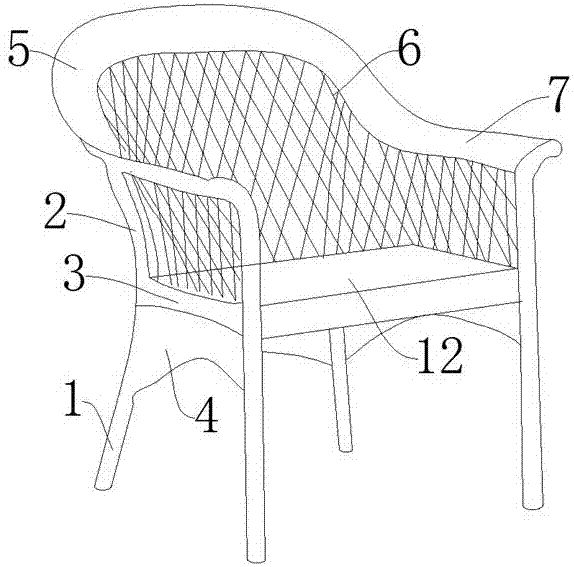 一种新型金属藤编桌椅的制作方法