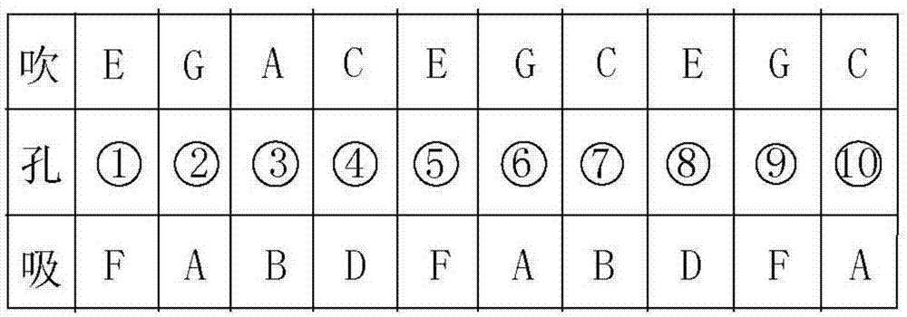 一种十孔口琴的制作方法