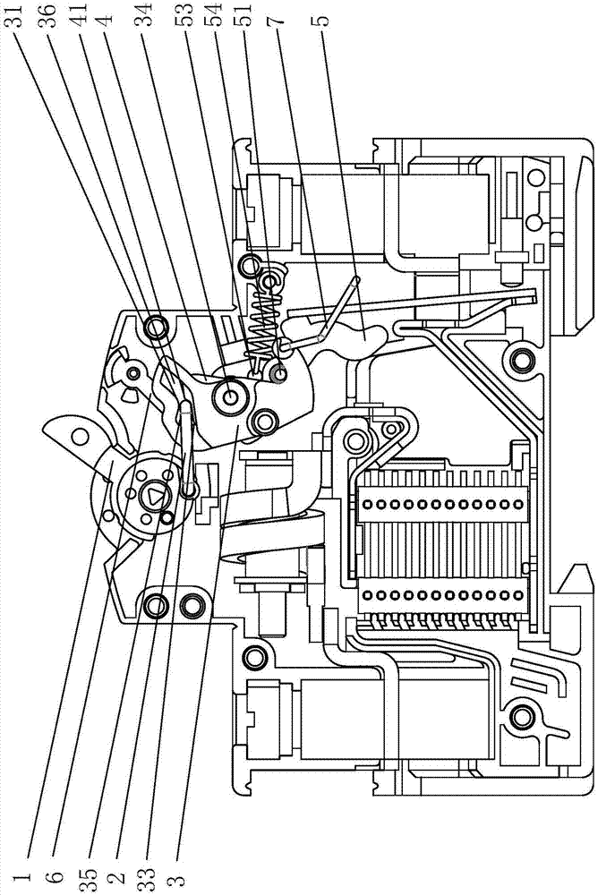 小型断路器的操作机构的制作方法