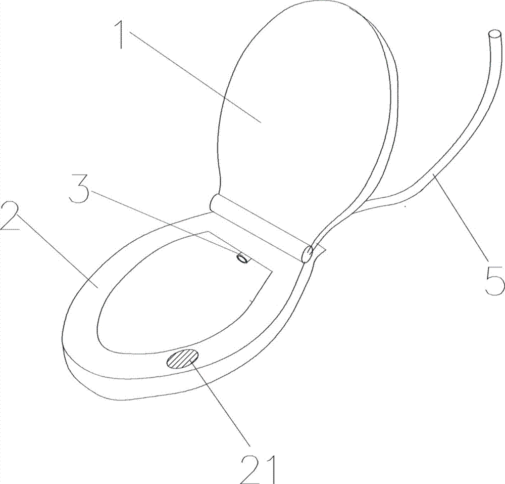 具有辅助冲洗功能的坐便器垫圈的制作方法