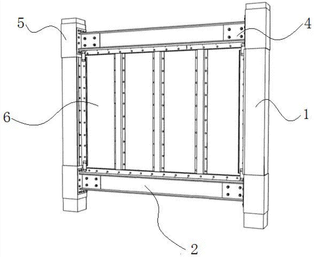 一种新型装配式冷弯厚壁型钢框架—剪力墙结构体系的制作方法