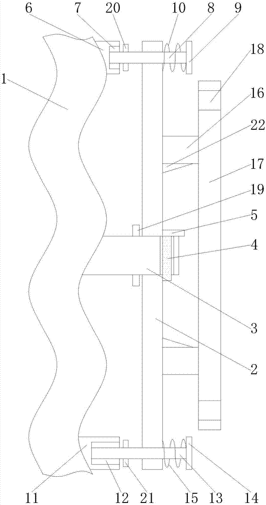 一种便于拆卸的双层钢波纹板固定支架的制作方法