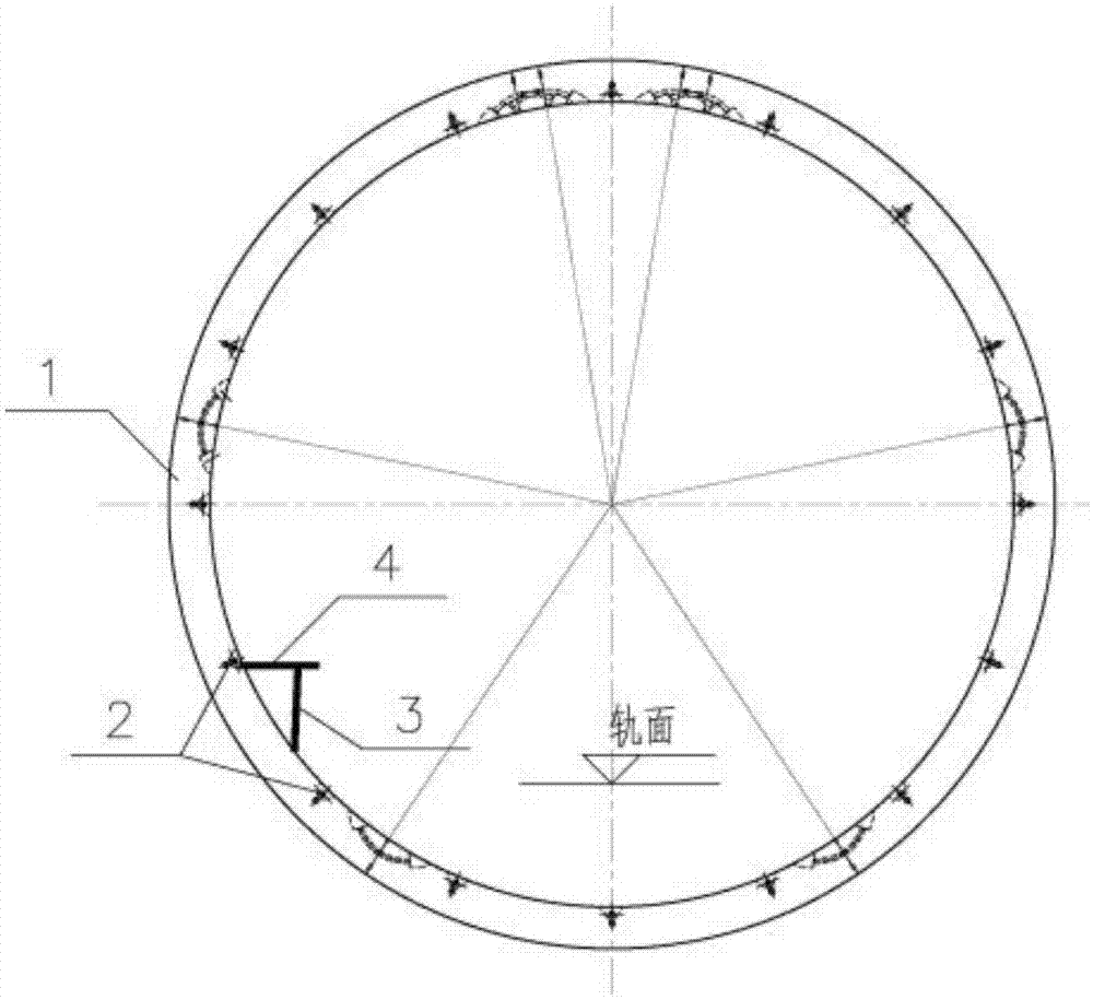 一种固定在盾构管片上的临时施工平台的制作方法