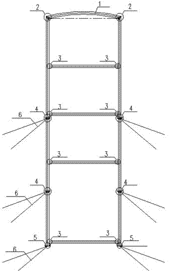 隧道施工双侧壁导坑法左右导坑联络通道型钢钢架的制作方法