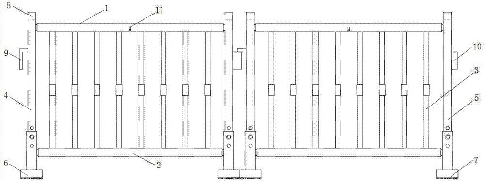 一种道路施工用防护栏的制作方法