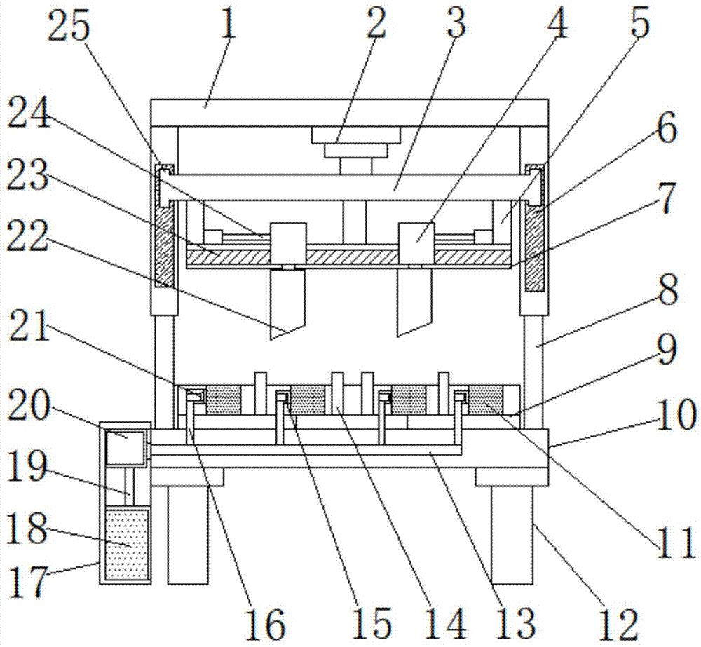 一种新型五金模具斜切装置的制作方法