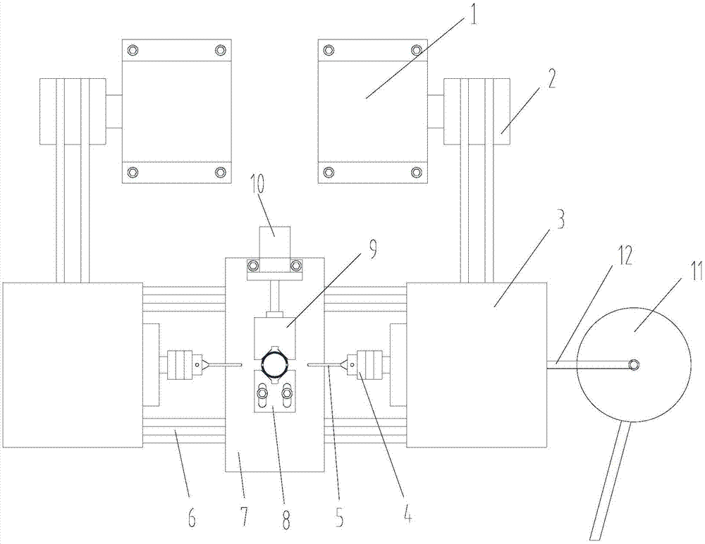 仪表车双面钻孔装置的制作方法