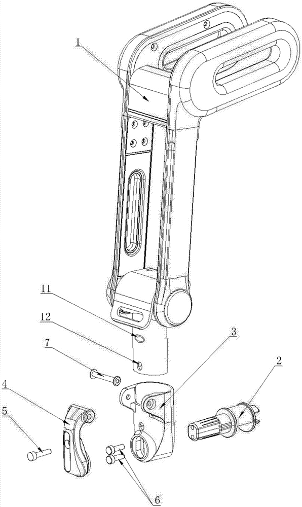 一种平衡车腿控杆快速拆卸结构的制作方法