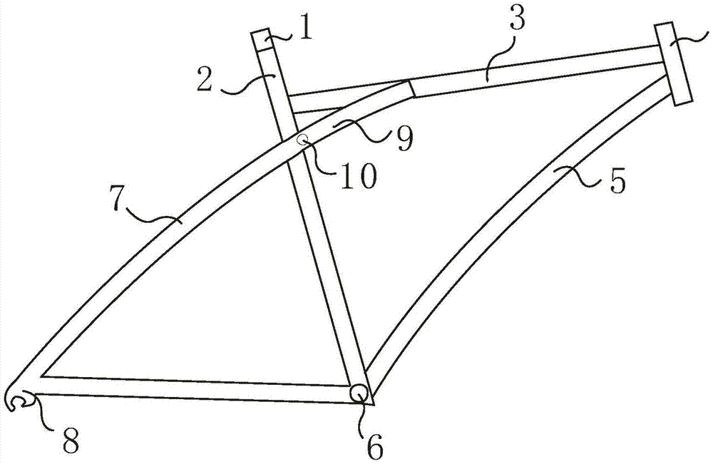 一种结构稳固的自行车车架的制作方法
