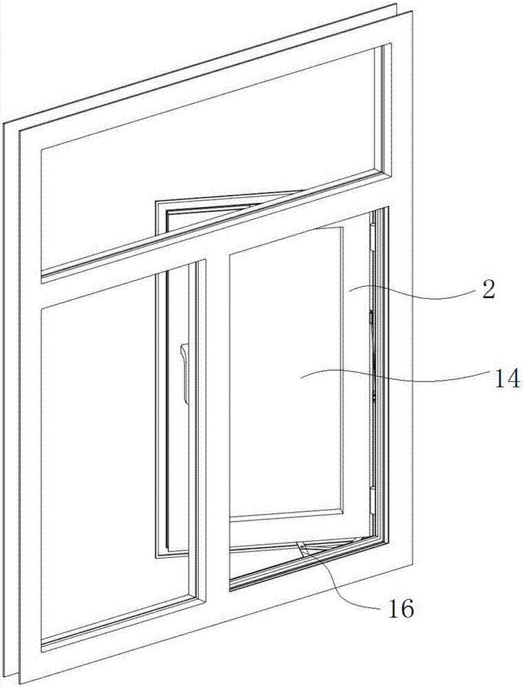 一种窗框窗扇整体穿插连接的平开窗结构及型材的制作
