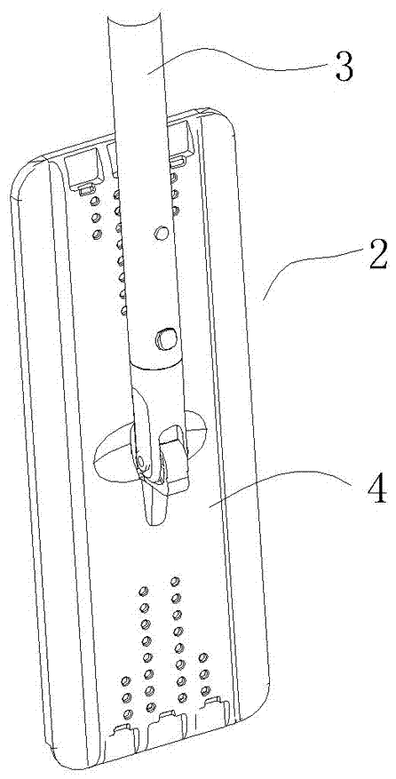 可拆卸挤压平板拖把清洁工具的制作方法