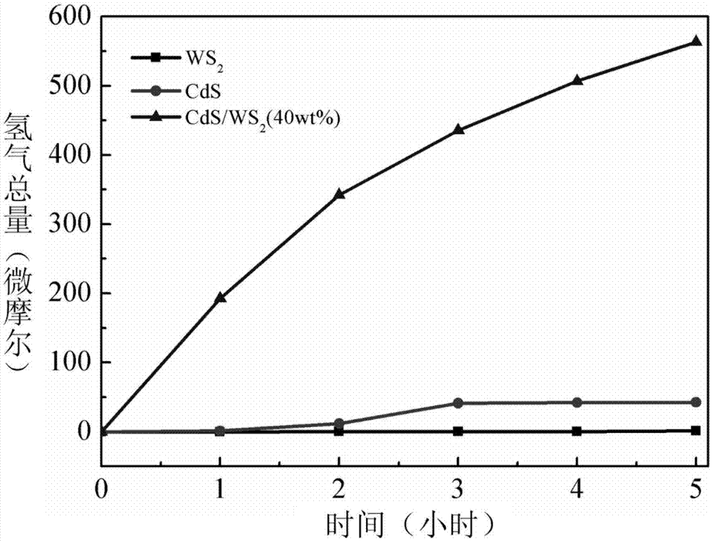 一种CdS/WS2复合可见光催化剂的制备方法与流程