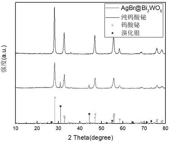 纳米溴化银复合钨酸铋的制备方法及其产品和应用与流程