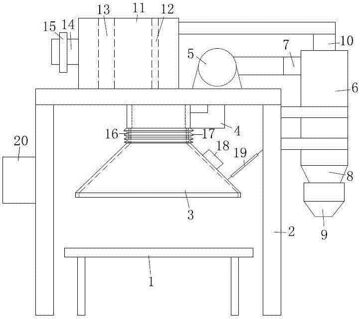 一种木材加工用除尘装置的制作方法