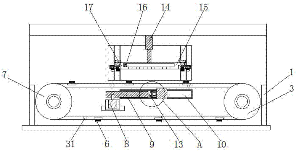 一种防粘连的磁棒平网印花机的制作方法