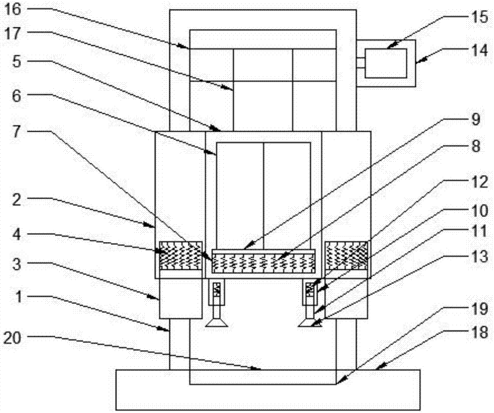 一种电梯龙门架减震结构的制作方法