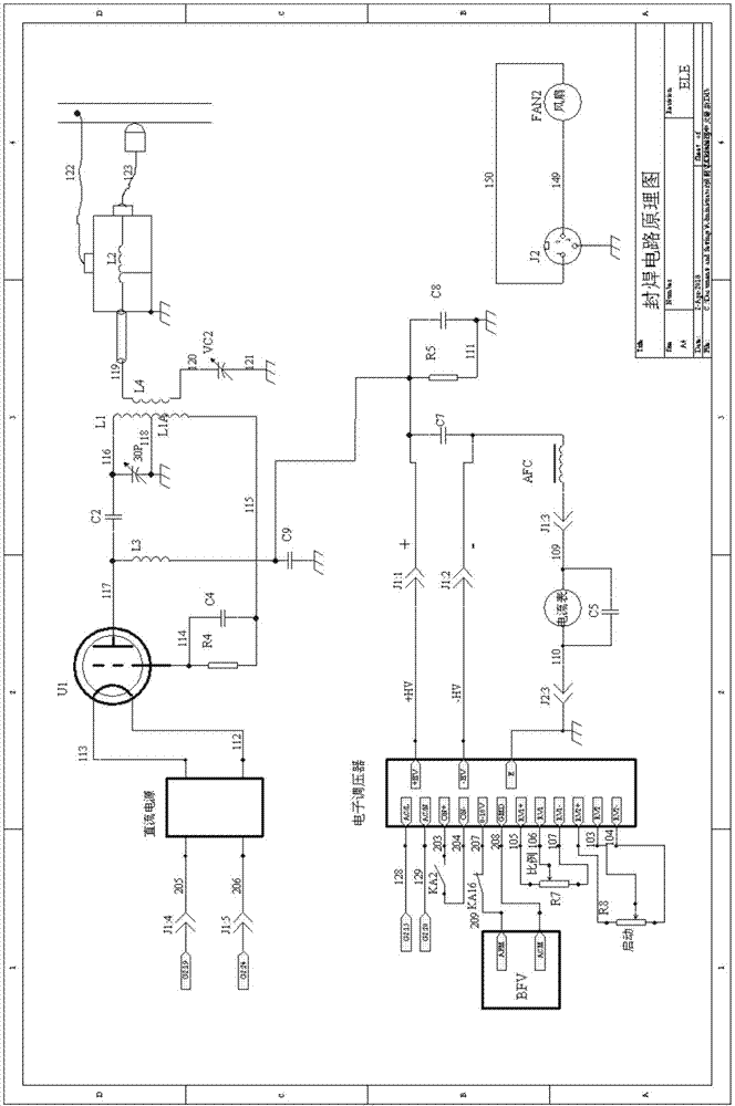 一种电子管高频封焊实用电路的制作方法