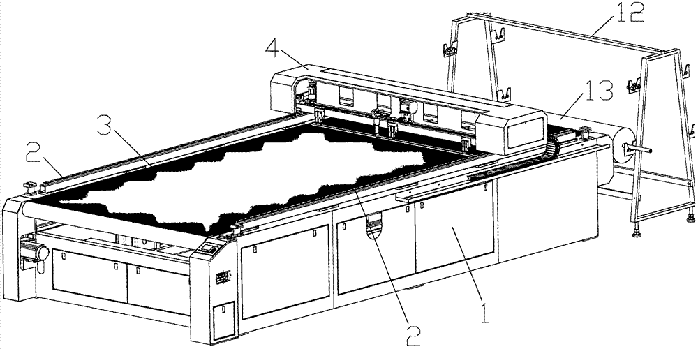 一种自动送料裁床压杆装置的制作方法