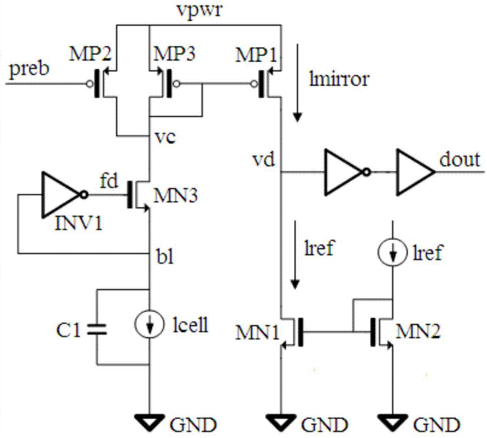 用于SONOS单元的灵敏放大器电路的制作方法