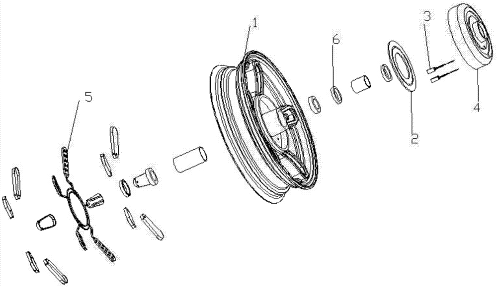 防水发光电动车前轮的制作方法