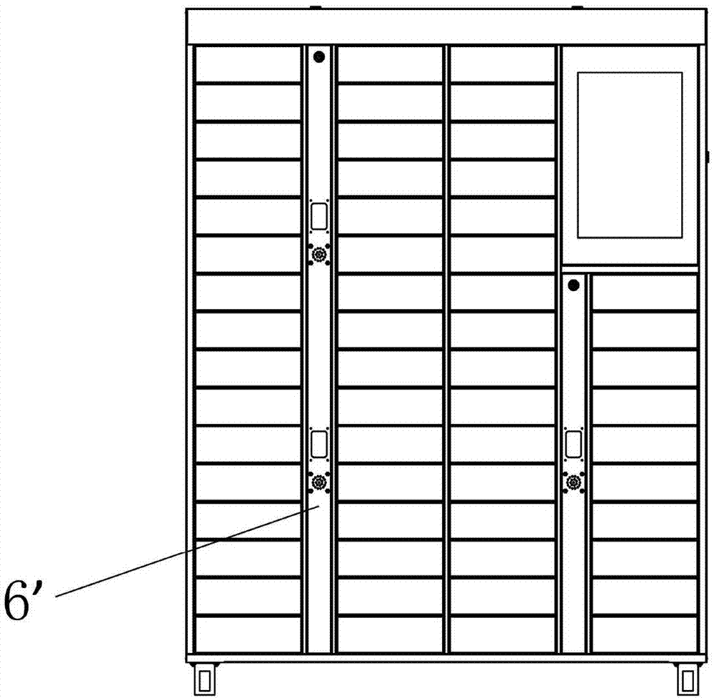 一种智能储物柜格门锁次级开启结构的制作方法