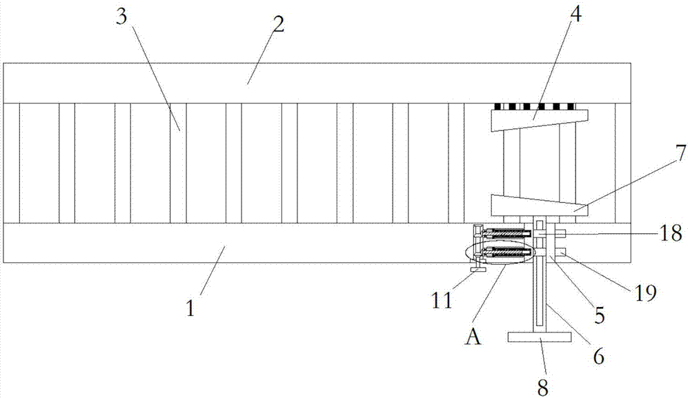 一种弹簧机的热处理传送弹簧机构的制作方法