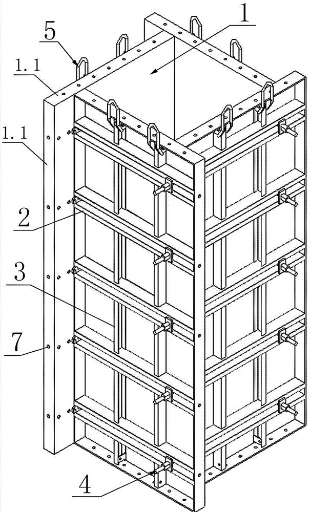 一种独立柱的钢模板结构的制作方法