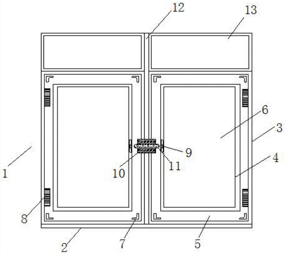 一种坚固型密封性佳隔热防火窗的制作方法