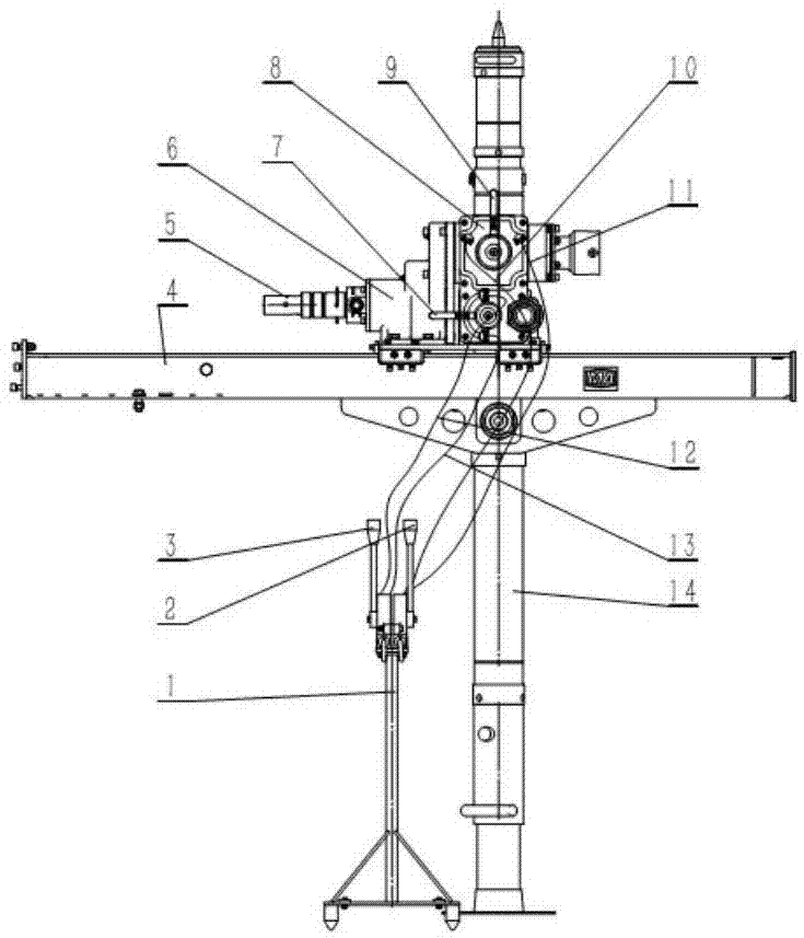 一种气动架柱式钻机及其远程换向操控系统的制作方法