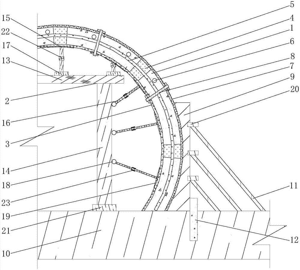 隧道洞口管棚支护结构的制作方法