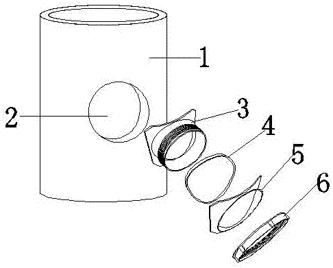 一种水泥井与塑胶管道连接结构的制作方法