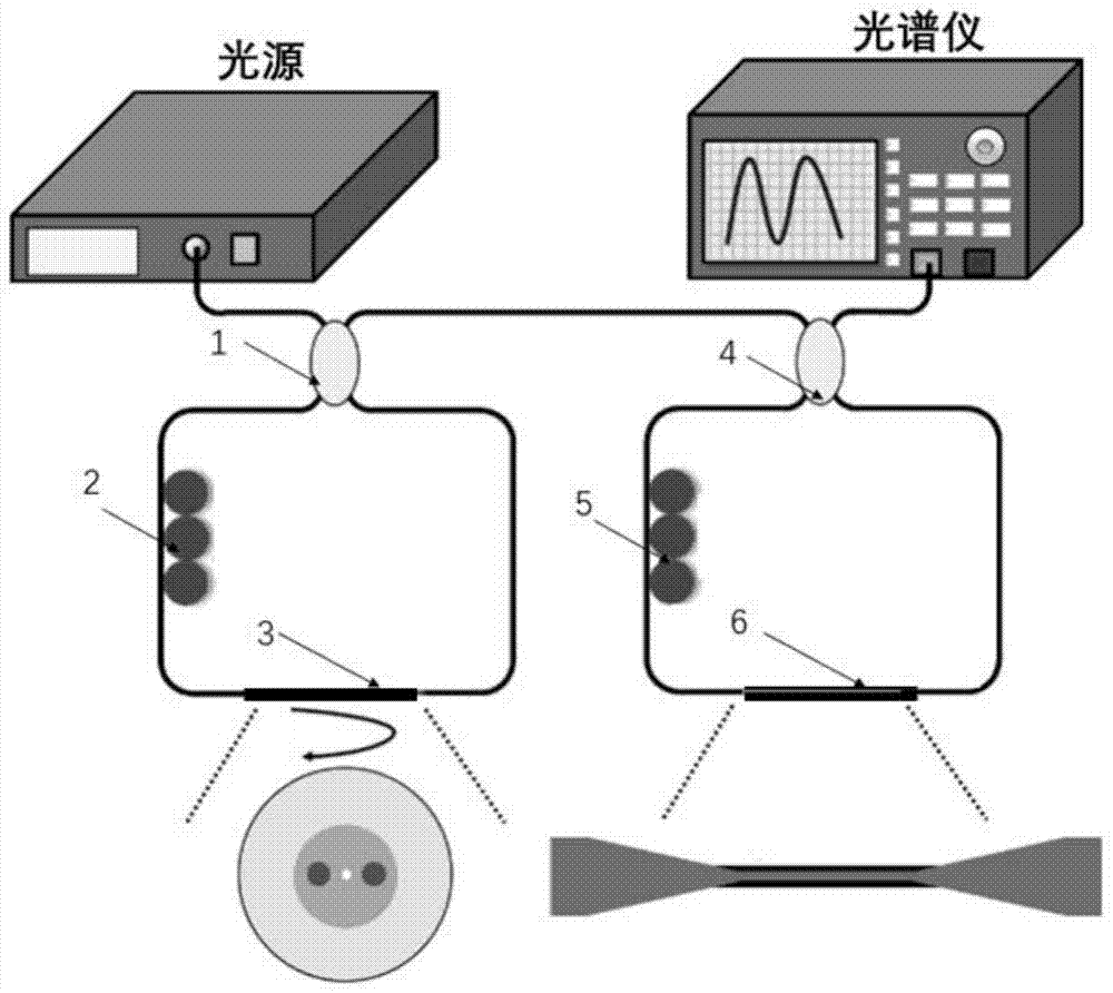 新型微纳高双折射Sagnac光纤生物传感器的制作方法