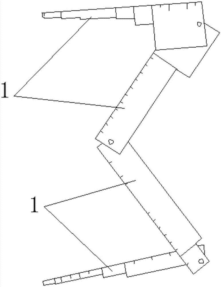 可以测量安全距离的折叠尺的制作方法