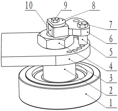 堆垛机导向轮步进式间隙调整装置的制作方法