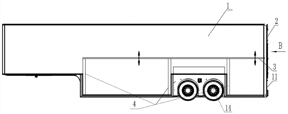 一种厢式挂车及其厢式挂车车厢的制作方法