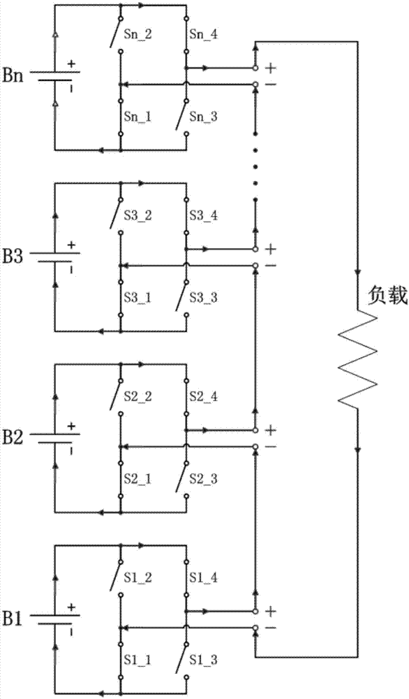 基于电池组H桥串联结构的输出电压可调的放电控制电路的制作方法