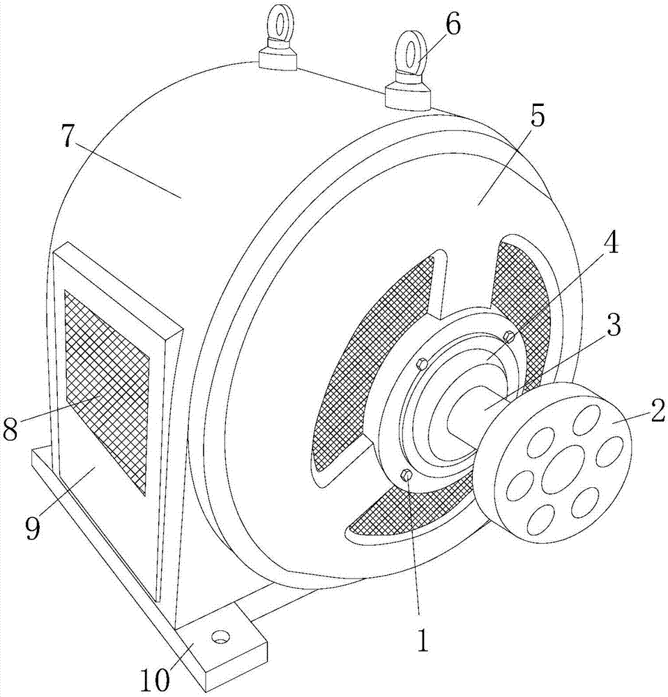 一种水轮发电机组转子配重块焊接通风降温装置的制作方法