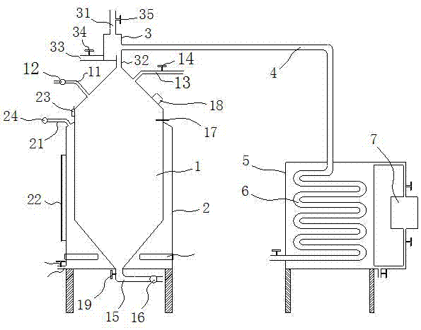 一种桑椹蒸馏酒的蒸馏设备的制作方法