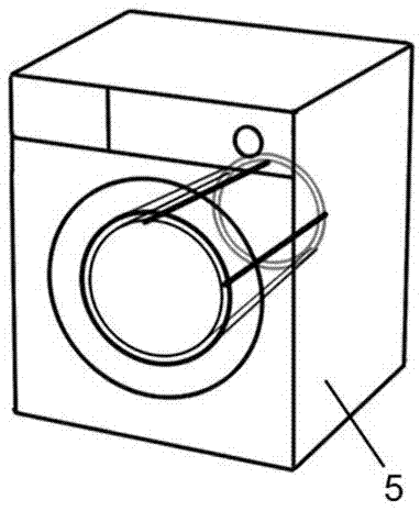 具有可折叠刷毛条的除垢洗衣机的制作方法