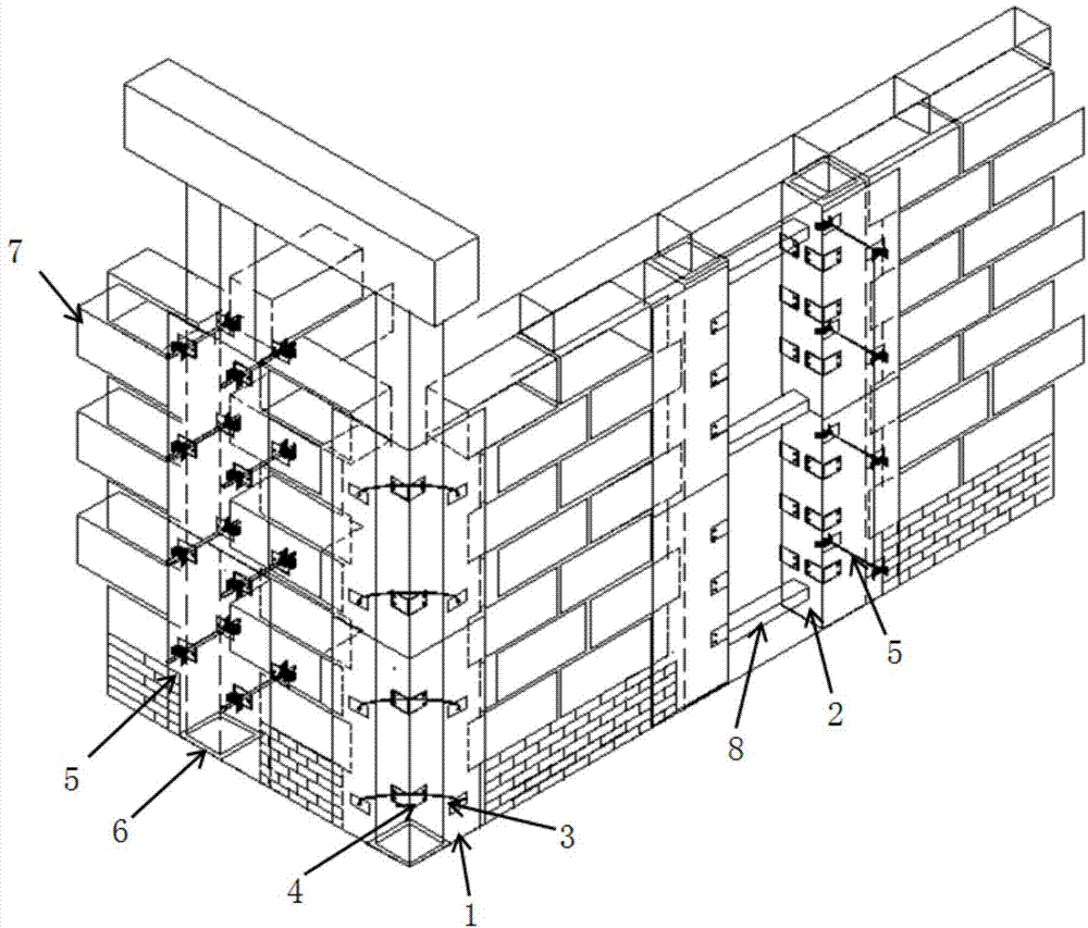 构造柱模板施工装置及工艺的制作方法