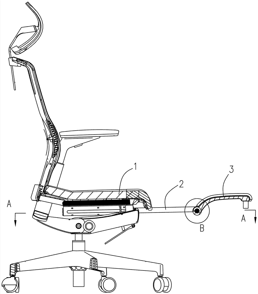 椅子的脚踏结构的制作方法