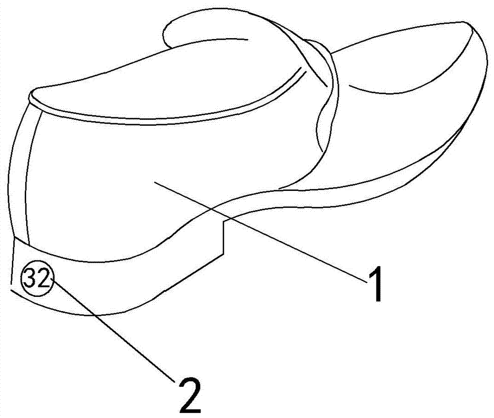 方便看鞋码的皮鞋的制作方法